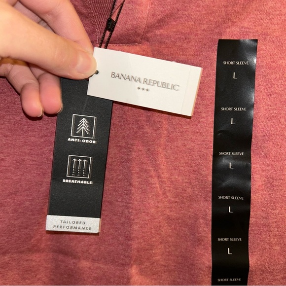 Banana Republic Men’s Polo Luxe Touch Slim Fit Shirt Large NEW - Picture 4 of 6